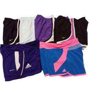 Lot Of 6 Running Shorts Nike Adidas Multicolor All S. See pics